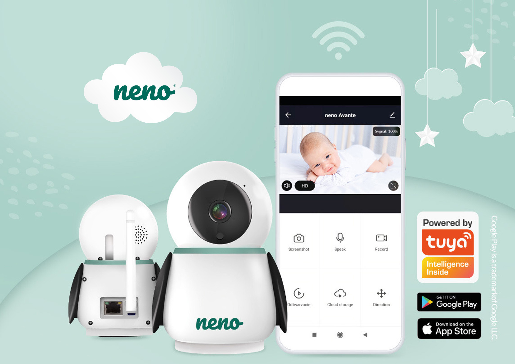 Няня інтегрована в додаток Tuya