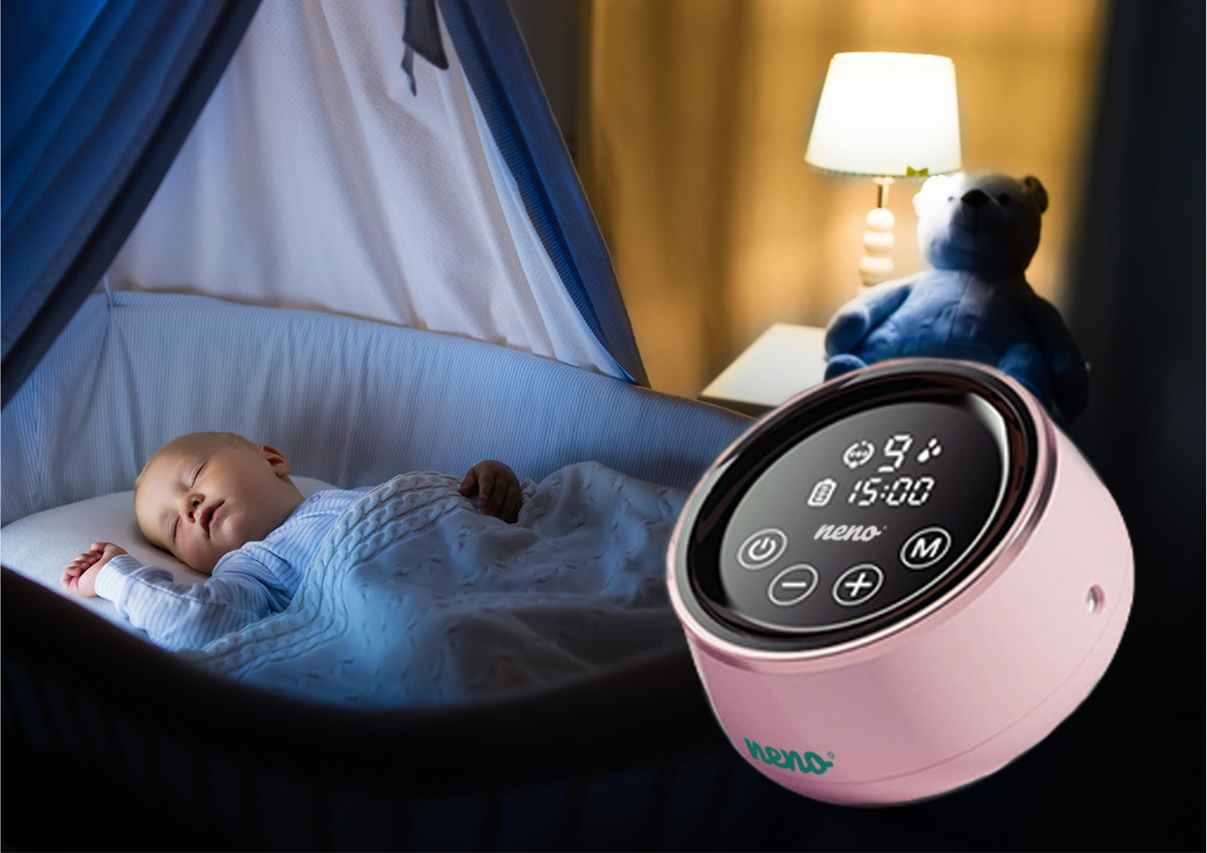 Молоковідсмоктувач для немовлят Neno Bella для сну та безшумного годування