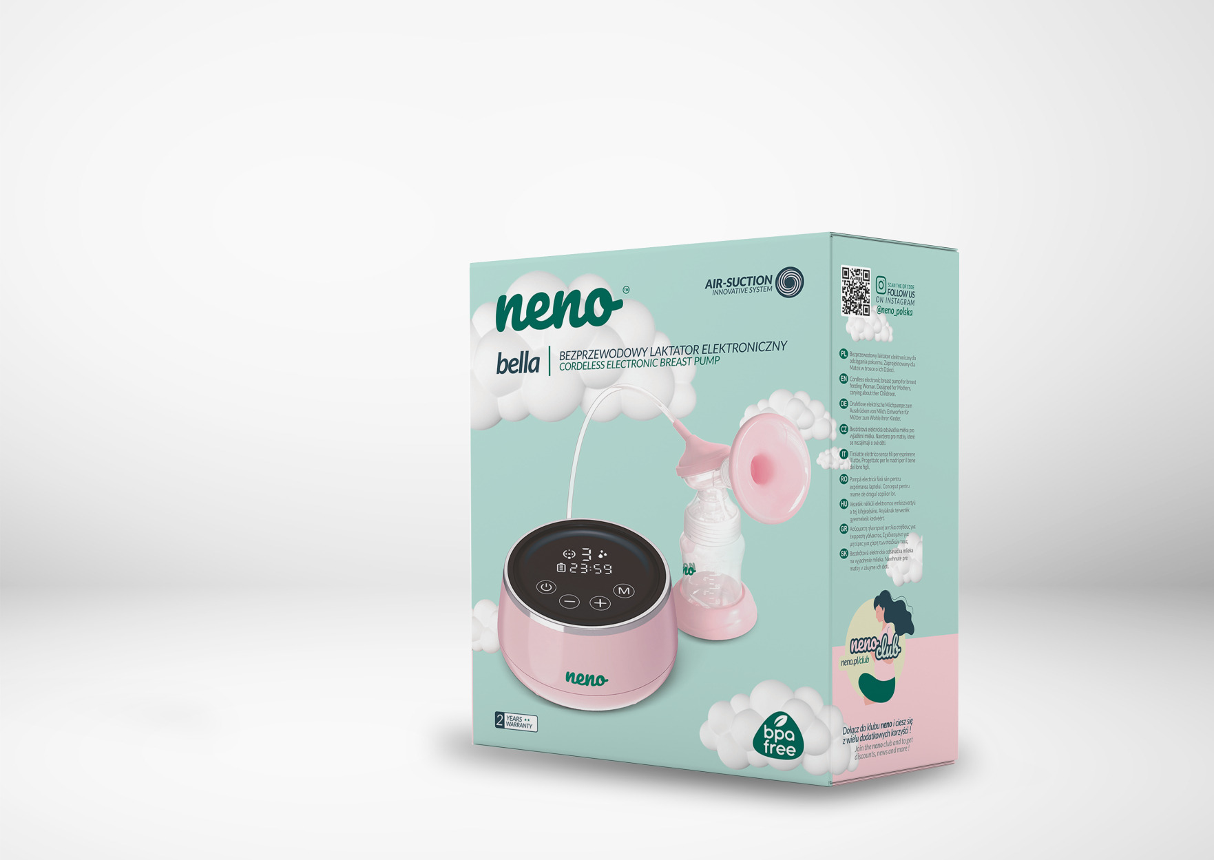 Електронний молоковідсмоктувач Neno Bella
