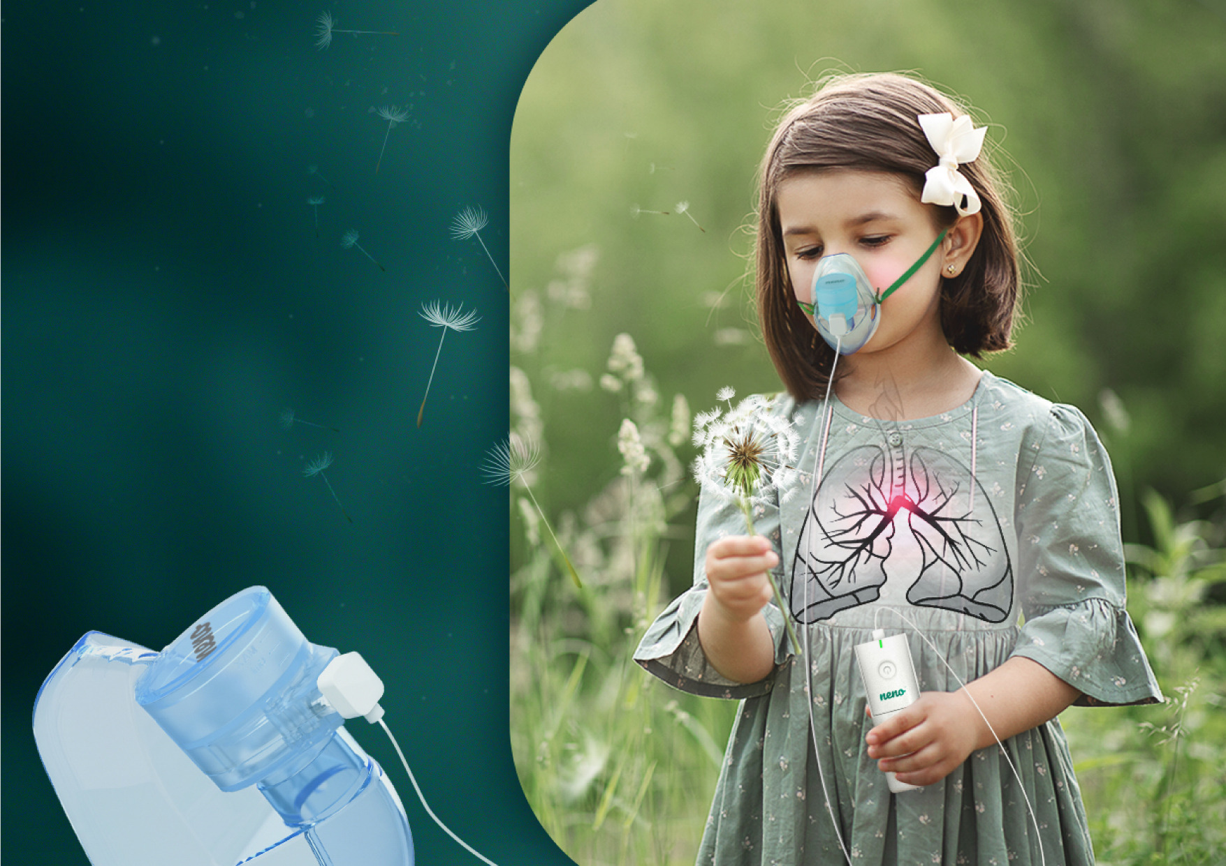 Дитина з алергією інгаляція небулайзером Neno