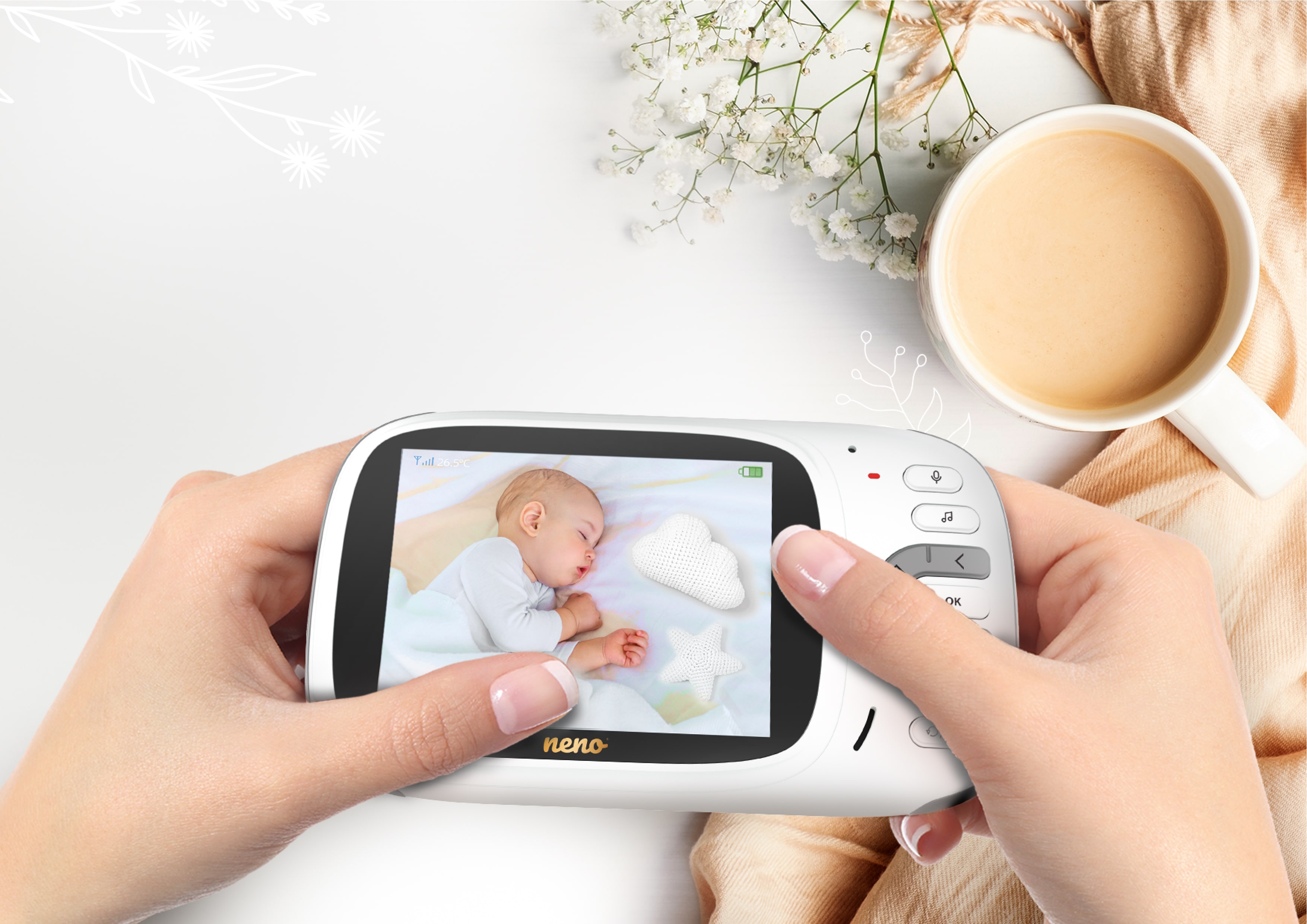 великий 3,2-дюймовий дисплей з зображенням дитини