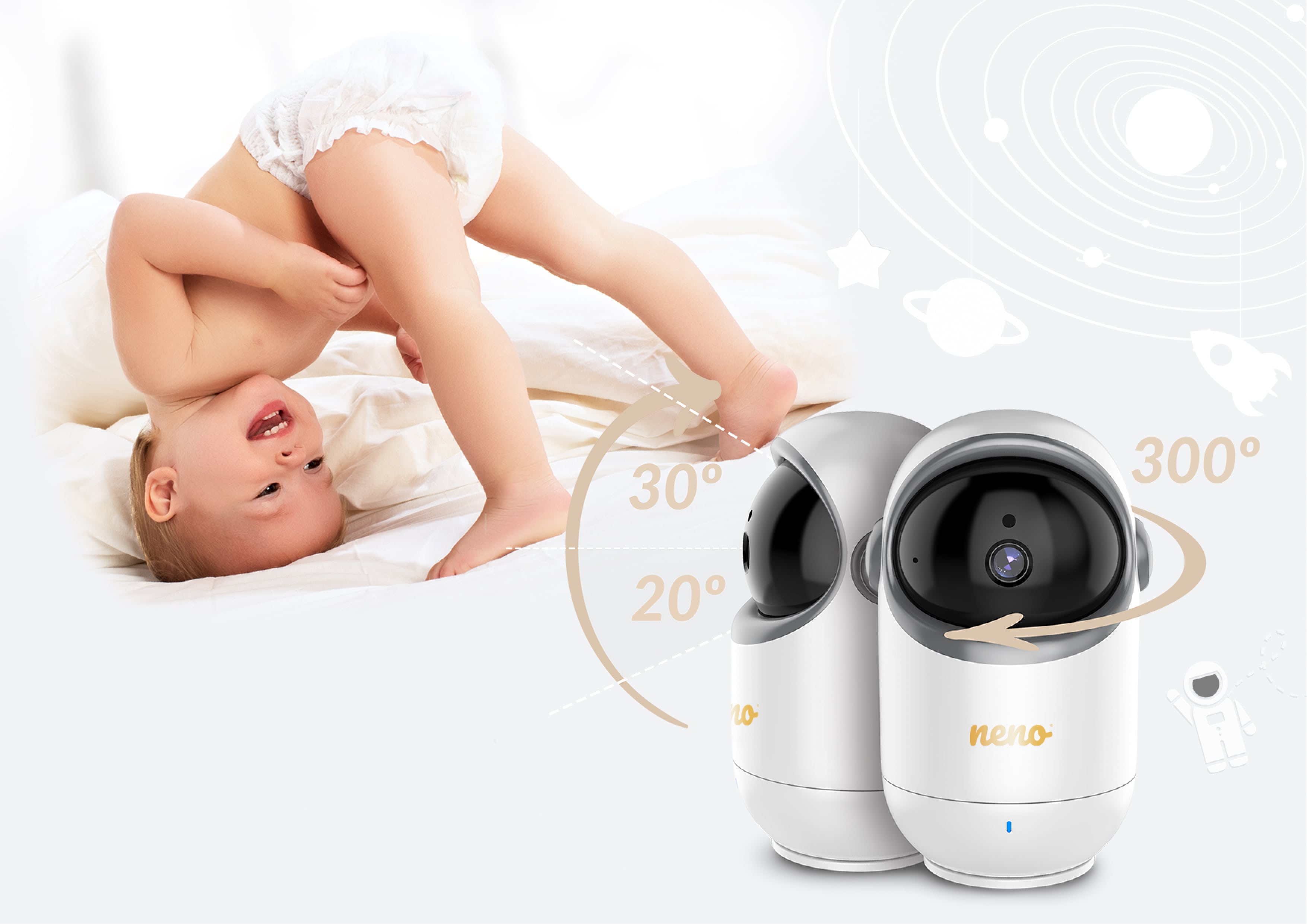 рухає головою і дитина робить піруети