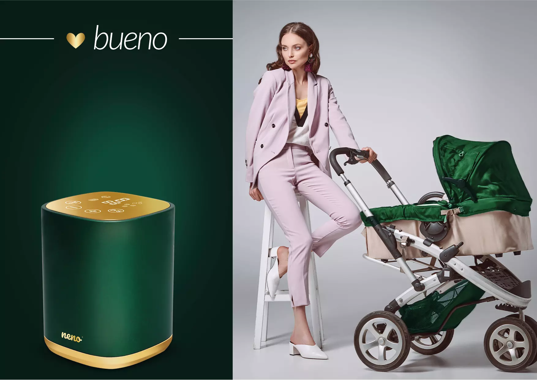 Молоковідсмоктувач Neno Bueno і жінка на прогулянці