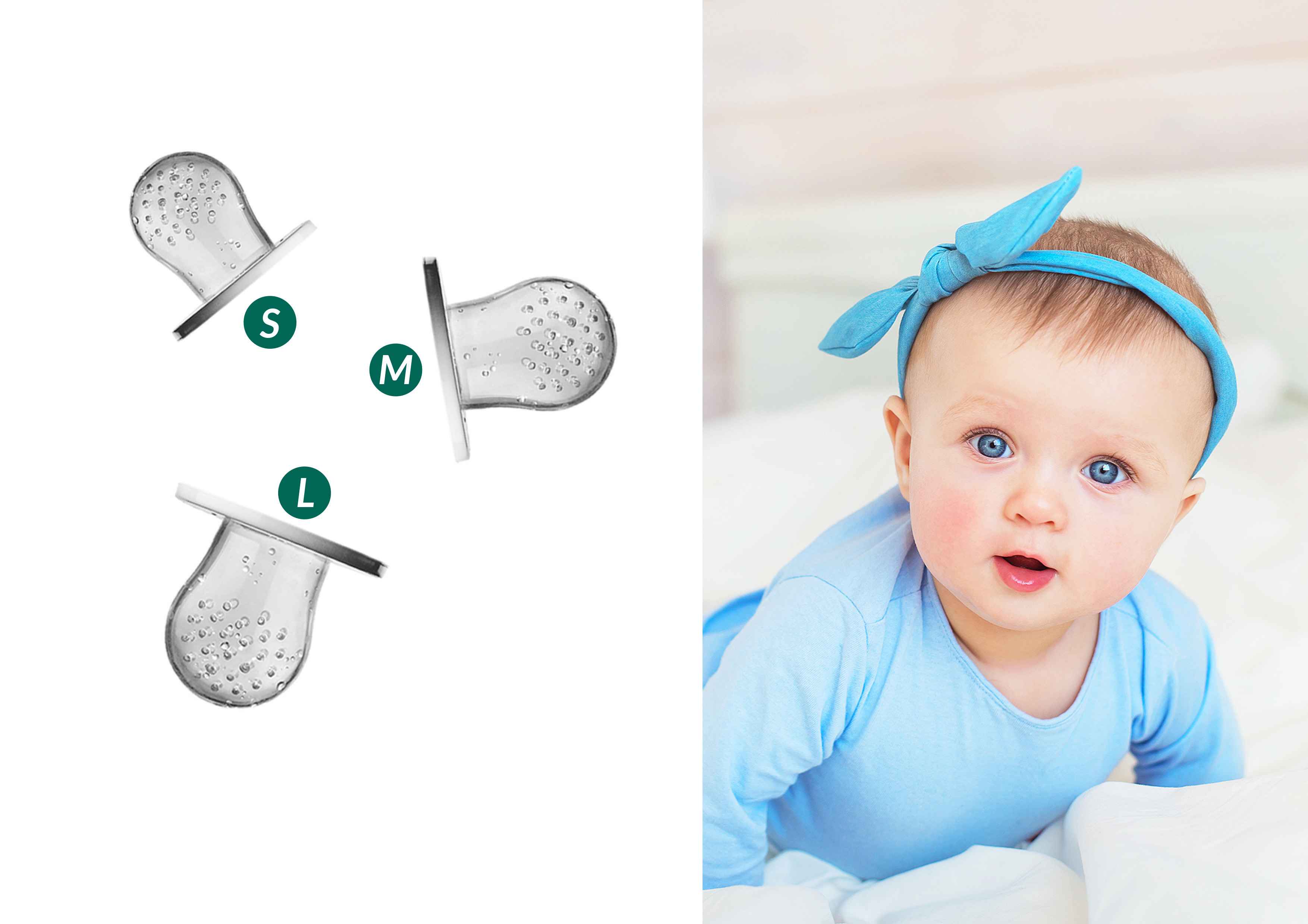 3 соски для подачі фруктів