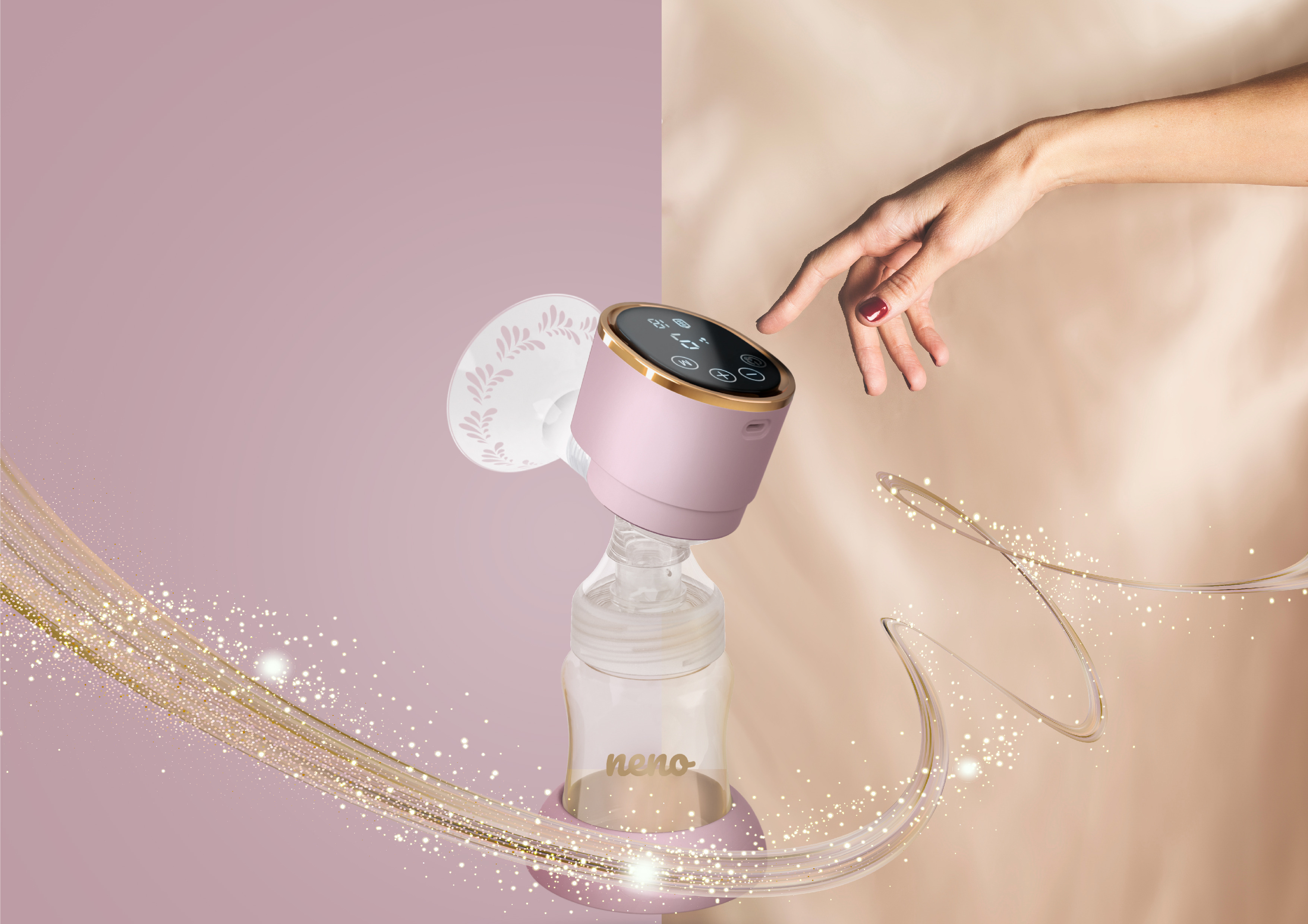 Bezprzewodowy laktator Neno Perfetto jest wyposażony w wydajny akumulator litowo-jonowy